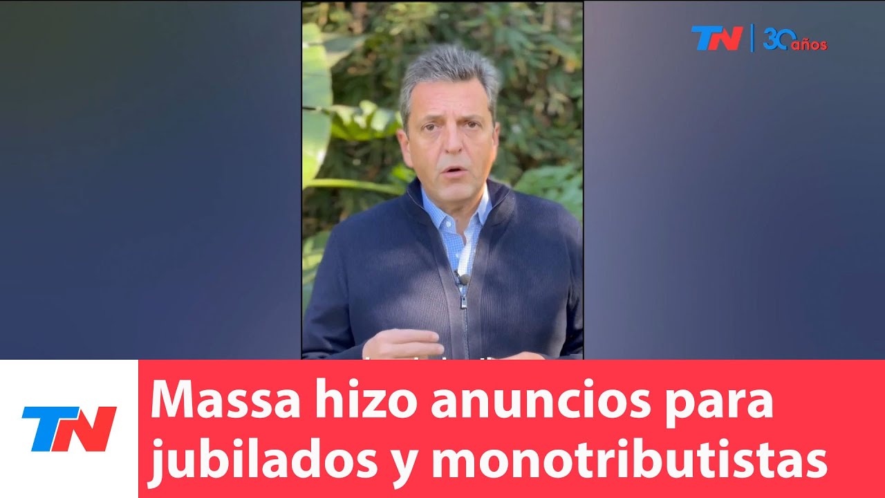 Anuncios de Massa: Suma fija para jubilados y créditos para ...