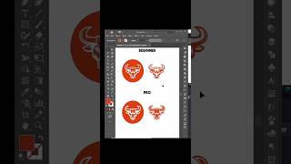 Difference between beginner and pro graphic designer #adobeillustrator #graphicdesign