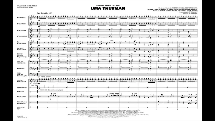 Uma Thurman arr. Matt Conaway & Jack Holt