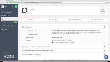 Mobile Action-App Store Optimization-App Store Intelligence Tool-How to Use Recommended Actions