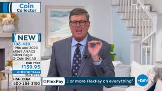 1986 and 2020 MS69 ANACS Silver Eagle 2Coin Set  AutoShip