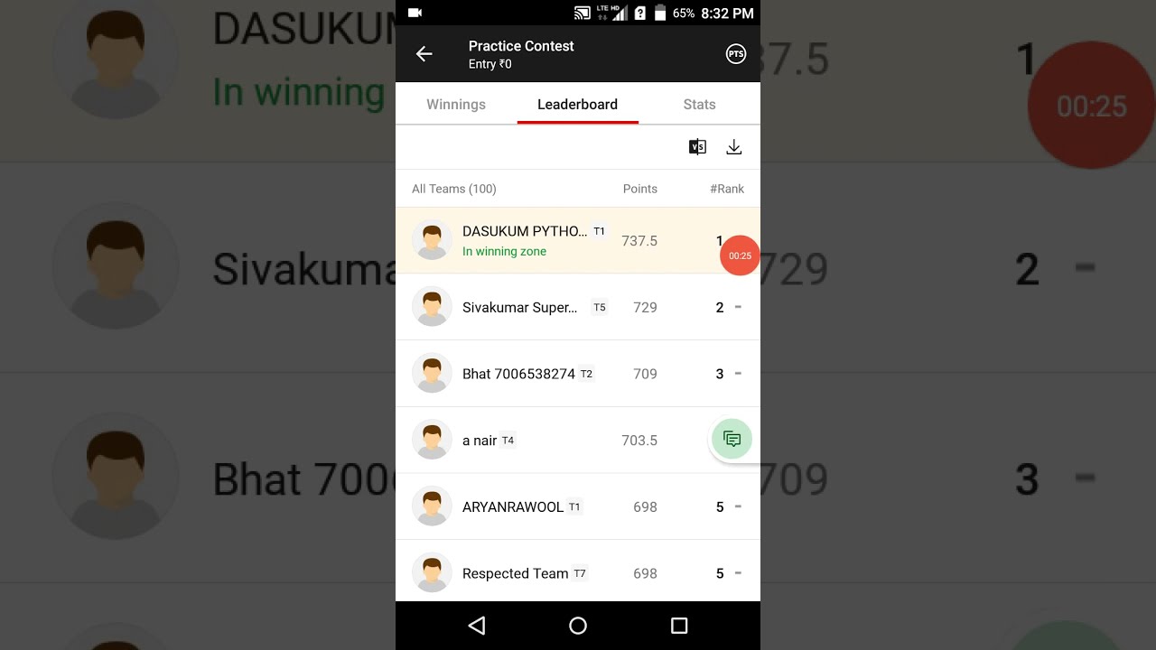 Today Har Vs Ben Kabaddi Dream11 Match Team - 1 winning  Big Point