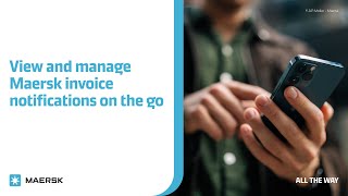 Viewing and managing Maersk invoice notifications on your cellphone screenshot 4