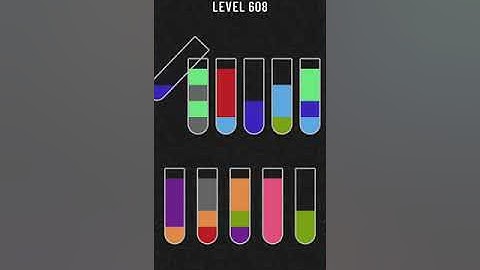 Water Sort Puzzle   level 608 !!! Mobile Cell Phone Game Walkthrough Android / Apple