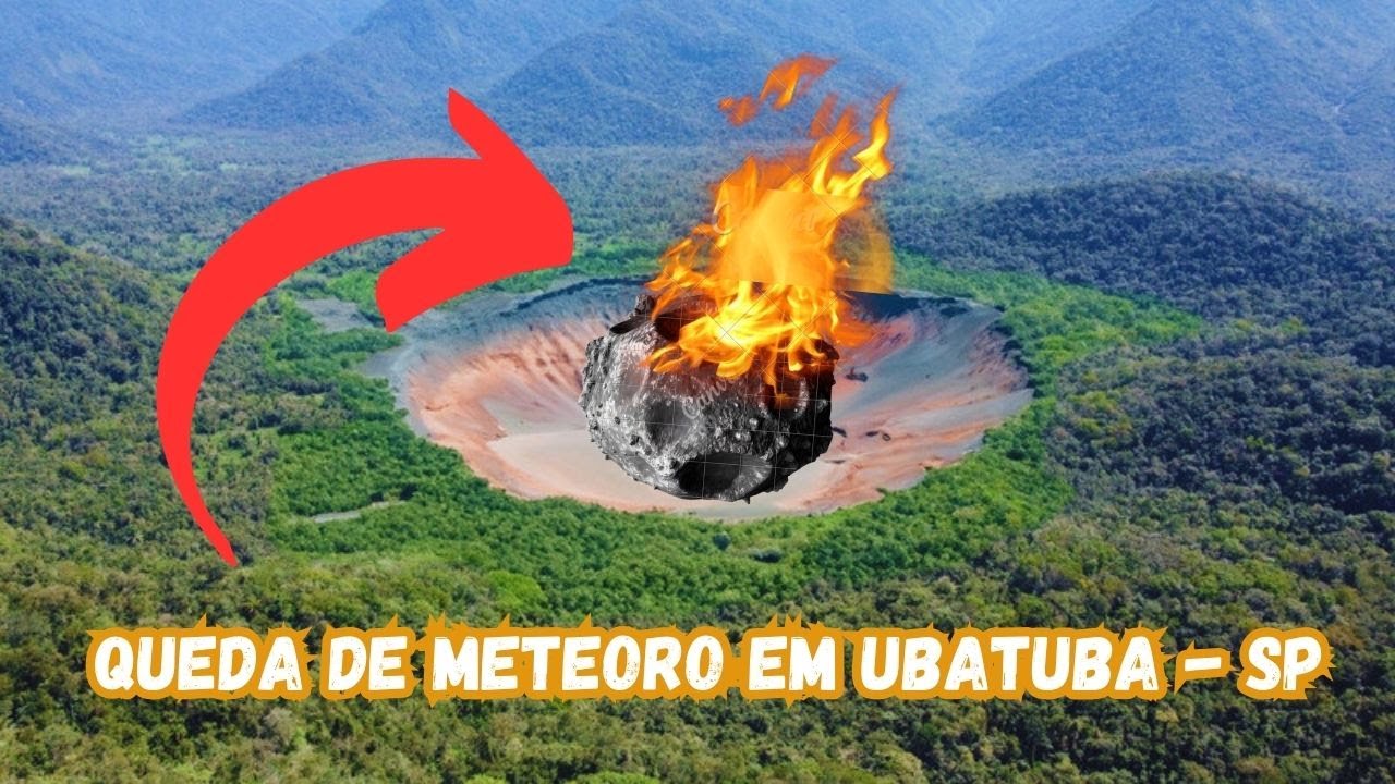 Cratera formada por queda de METEORO em UBATUBA - SP I #dronesampa ...