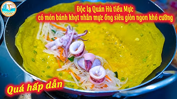 Độc lạ Quán Hủ tiếu Mực có món bánh khọt nhân mực ống siêu giòn ngon khó cưỡng