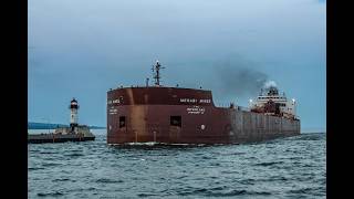 It's getting Blue out there! Huge Crowd for a frequent visitor, The Mesabi Miner into Duluth