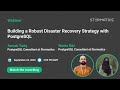 Webinar Promo: Building a Robust Disaster Recovery Strategy with PostgreSQL