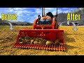 I have a new favorite tractor attachment  artillian 54 rock bucket on a subcompact tractor