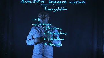 Triangulation in Qualitative Research Writing
