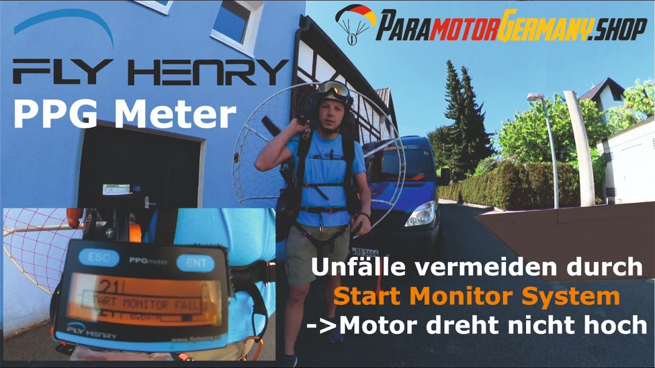 Fly Henry PPG Meter Unfälle vermeiden durch Start Monitor System