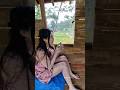 kehidupan sederhana di desa - indahnya sore di saung sawah #gadisdesa #fyp #village #nature