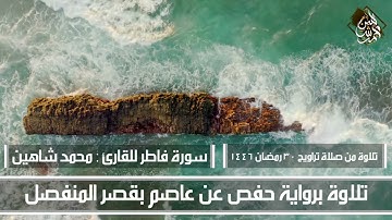 تلاوة من صلاة تراويح 30 رمضان 1446 هــ | سورة فاطر للقارئ : محمد شاهين