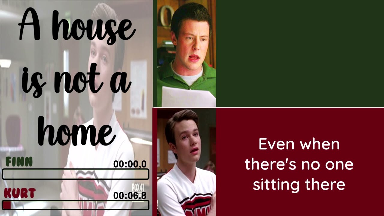 Glee - A House is Not a Home | Line Distribution + Lyrics