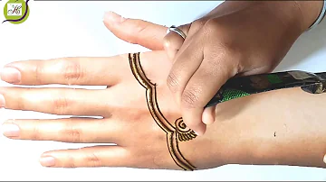 Latest stylish mehndi design for back hand || Most beautiful simple mehndi design