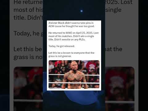 Video Aleister Blacks Fall: From AEW Ego to WWE Release — A Harsh Reality Check