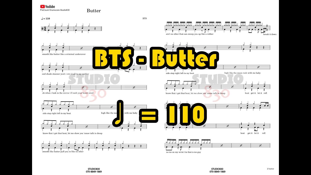 precount-drumscore-bts-butter-youtube