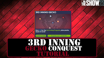 EASIEST AND BEST WAY TO COMPLETE GECKO CONQUEST | 3RD INNING CONQUEST TUTORIAL | MLB THE SHOW 21