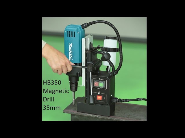 HB350 Makita Magnetic Drill 35mm - YouTube