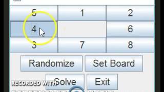 8 Tiles Sliding Puzzle with GUI