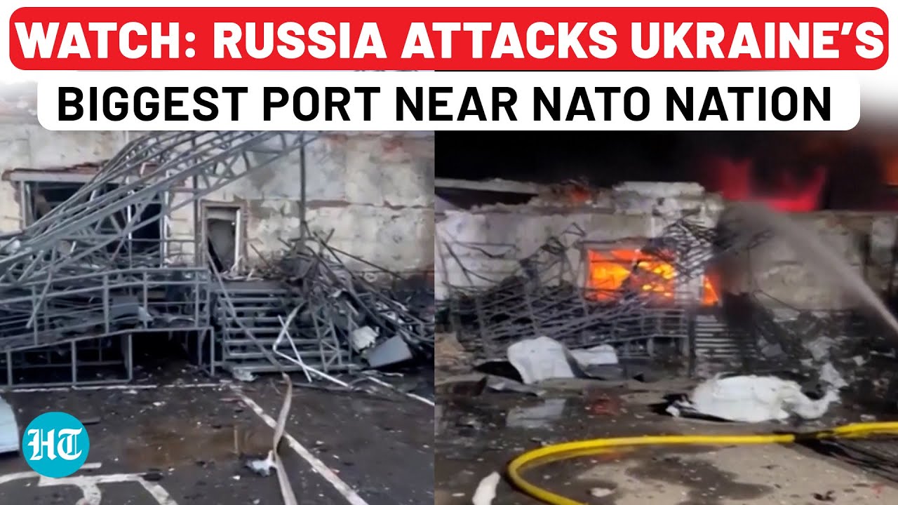 Ukraine’s Biggest Port Near NATO Nation Romania Bombed By Russia; Shahid Drones Hit Kharkiv