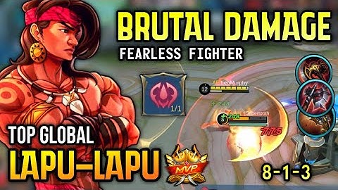 BRUTAL DAMAGE! LAPU-LAPU BEST BUILD 2022 | TOP GLOBAL LAPU-LAPU GAMEPLAY | MOBILE LEGENDS✓
