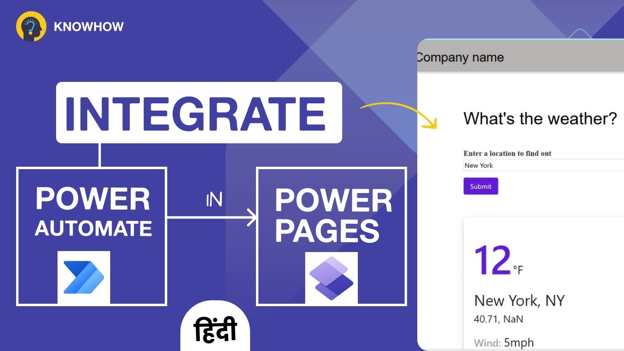 How to Trigger a Power Automate Flow from Power Page | Cloud Flow in Power Pages [Hindi]