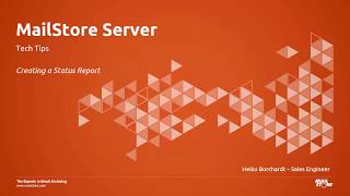 Tech Tips: Creating a Status Report in MailStore Server screenshot 5