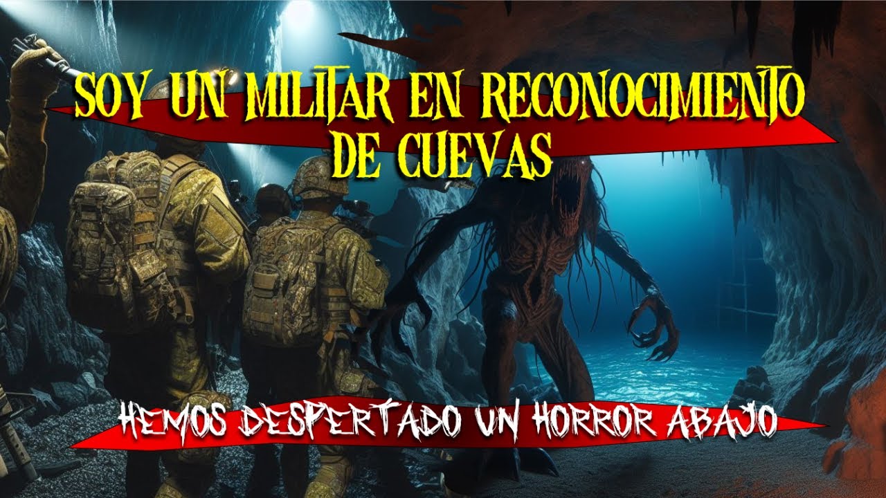 Soy un militar en una misión de reconocimiento espeleológico.  Encontramos horrores allí abajo.