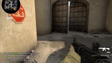 simple ACE! with m4a4 -dust2 - cs go - csgo - Counter-Strike: Global Offensive