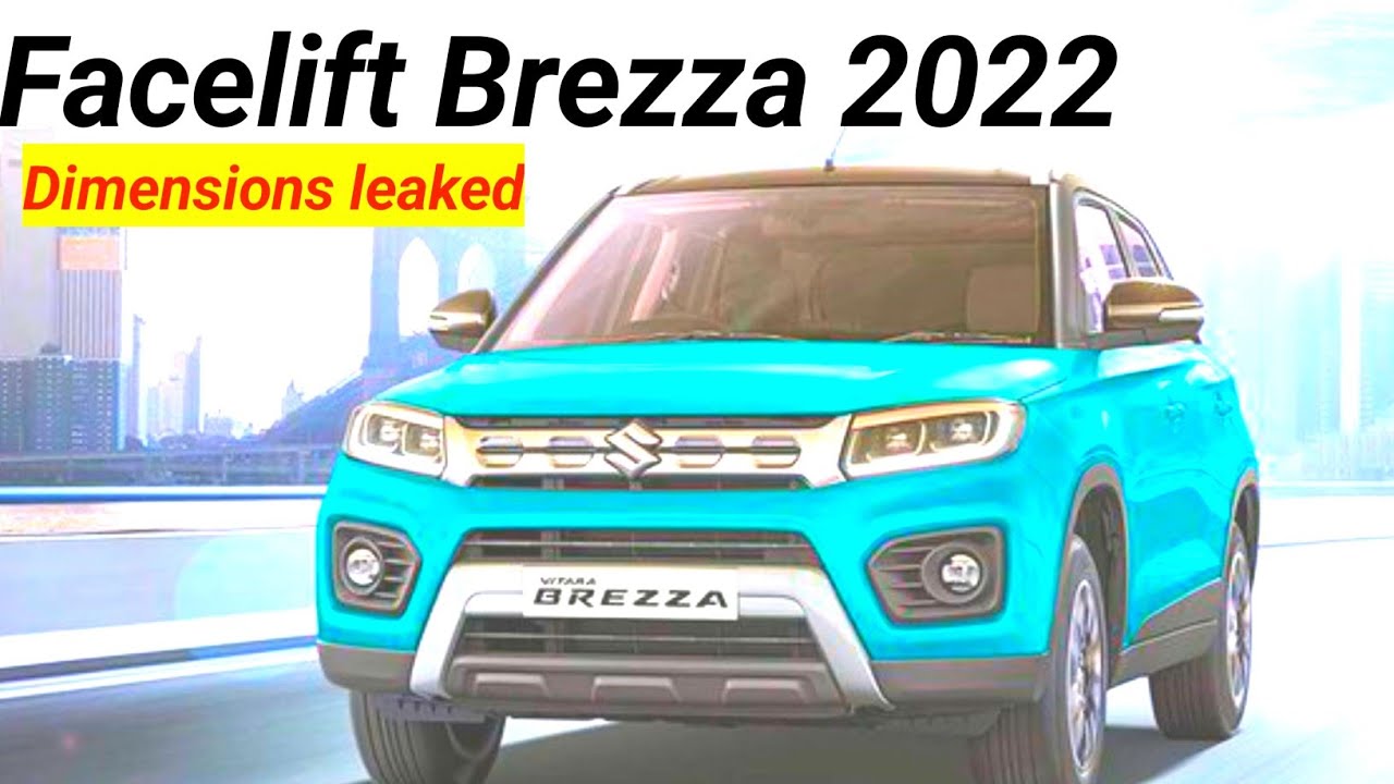 Maruti brezza facelift 2022 dimensions, Boot space, ground clearance