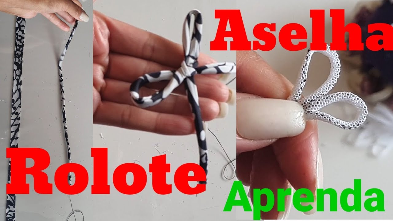 ✅️DIY Como fazer Aselha e Rolotê_Costura fácil passo a passo para iniciantes Gisleide Novelo