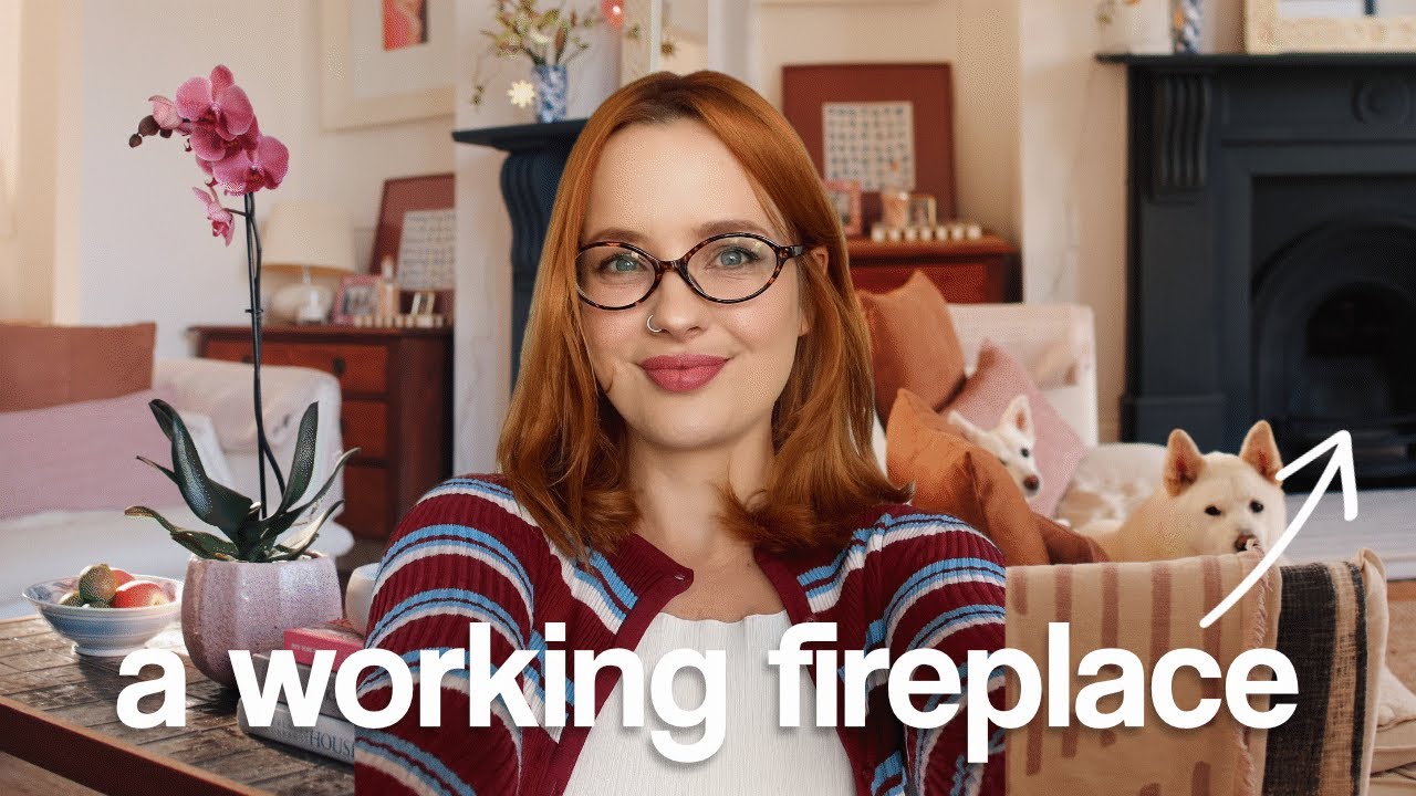 Installing a REAL fireplace (on a budget) and rearranging our living room ✨ At home vlog