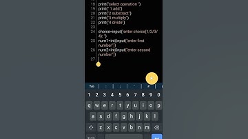 Python program to make calculator that can add, subtract,multiply and divide #shorts #youtubeshorts