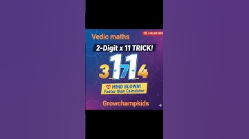 Multiply Any 2-Digit Number by 11 in Seconds! 😱 | Vedic Maths Trick Explained