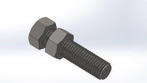 Solidworks Tutorial | Solidworks Bolt and Nut Tutorial | Solidworks (new thread feature)