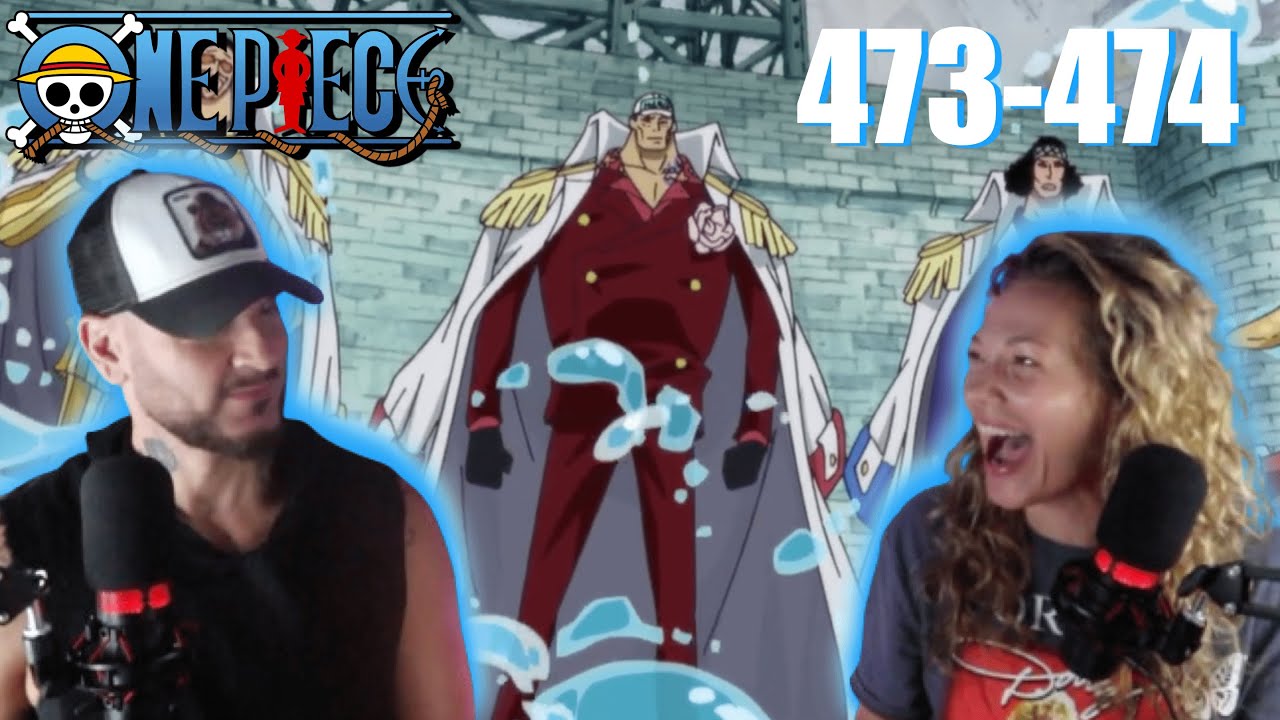 LUFFY VS THE ADMIRALS! | One Piece Ep 473/474 Reaction & Discussion 👒