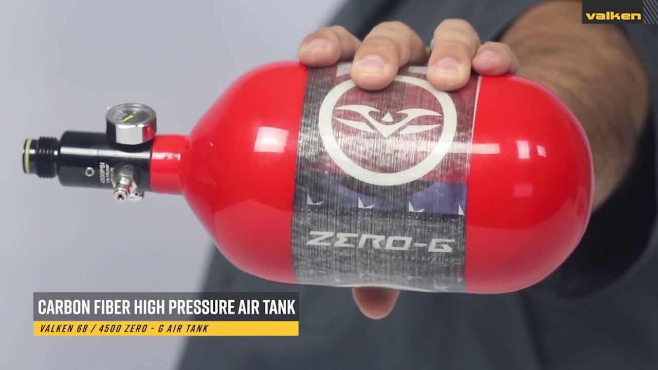 Valken ZeroG 68/4500 Carbon Fiber Paintball Tank YouTube