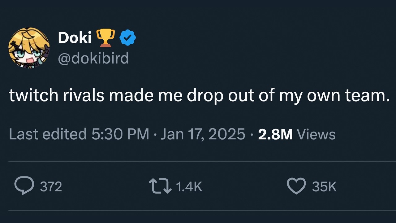 Twitch kicked Dokibird off her team. We got revenge.