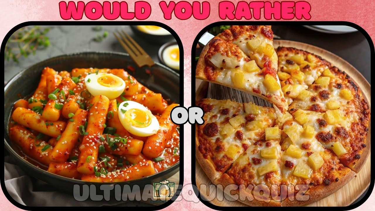 Would You Rather Eat This or That? | Fun Food Edition Quiz🍩🍣🍟