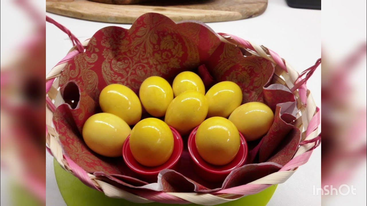 Яйца куркумой в домашних условиях