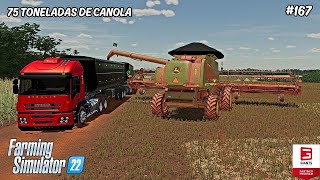 Safra da Canola deu um bom Rendimento/Mapa Estância Agrícola/Farming Simulator 22/Ep 167
