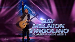 AGT Quarterfinals Announcement - Bay Melnick Virgolino Goes To The Live Shows August 26, 2025