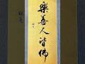 乐善人皆佛|笔墨渡人心 #书法 #写字是一种生活 #书法家