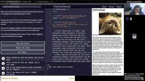 Creando enlaces internos en #HTML - Desarrollo web - freeCodeCamp en Español #100DaysOfCode