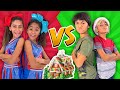 Gingerbread House Decorating Challenge - Girls Vs Boys : Funny Skits // GEM Sisters