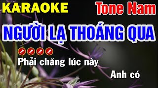 NGƯỜI LẠ THOÁNG QUA Karaoke Rumba Tone Nam | Mạnh Hùng Karaoke