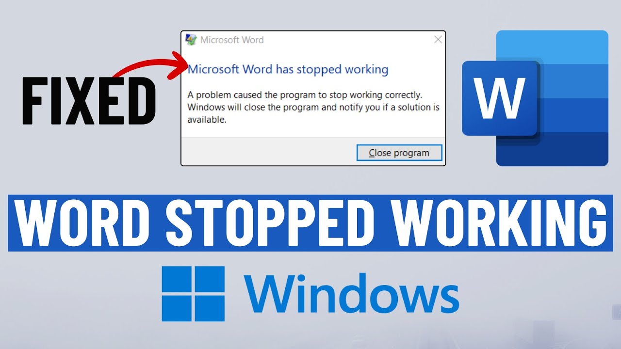 [FIXED] Microsoft Word Has Stopped Working or Not Responding (2025)