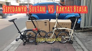 Folding bike Brompton VS Element Pikes