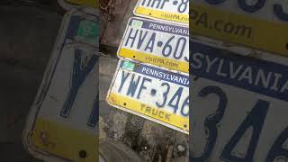 Cleaning up some license plates